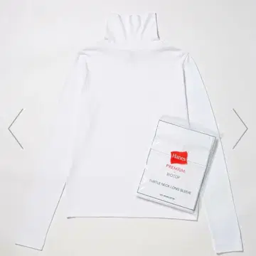 새상품급 Hanes for BIOTOP 코튼 터틀넥 풀오버