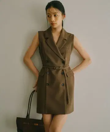 nuans 테일러드 베스트 원피스