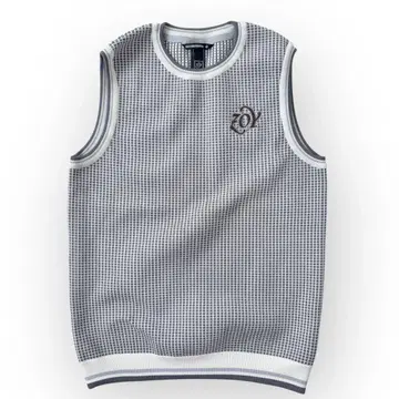 조이 베스트 골프웨어 L 사이즈 그레이 심플 로고 둥근넥