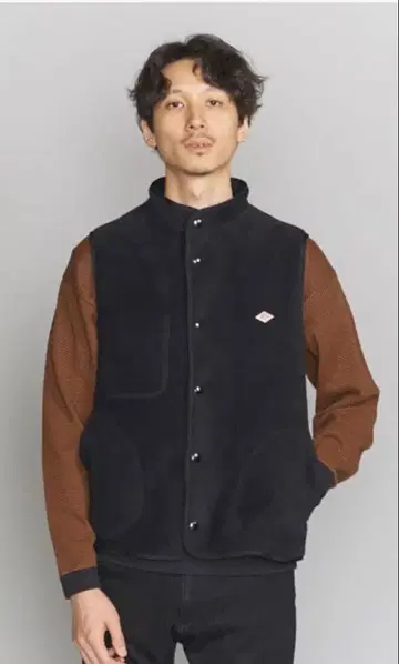 단톤 플리스 베스트 40 블랙 새상품급