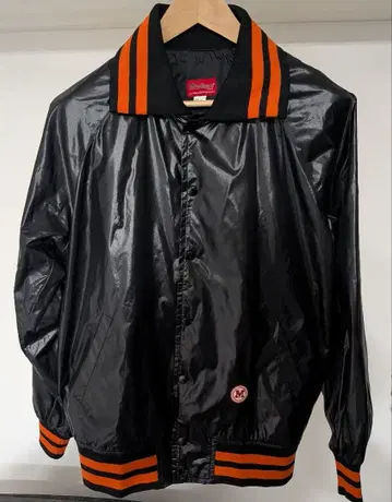 나일론 자켓 블랙/오렌지