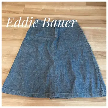 Eddie Bauer 데님 플레어 스커트 무릎 기장