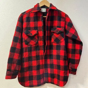FROST PROOF 빨검 체크 플란넬 셔츠