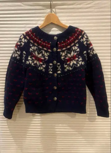 Eddie Bauer 네이비 페어아일 가디건