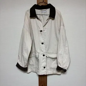 남성용 아우터 코듀로이 옷깃 L 사이즈