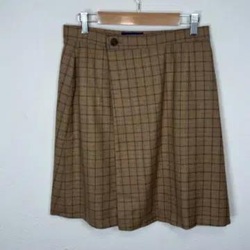 KEITH 키이스 체크 무늬 울 100% 스커트 안감 부착 새상품급
