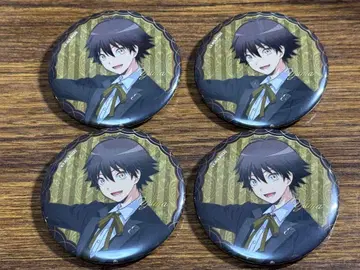 암살교실 E- DINER 콜라보 카페 이소가이 유마 캔뱃지 4개 세트