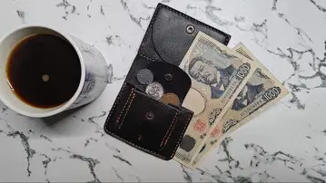 컴팩트 가죽 접이식 지갑