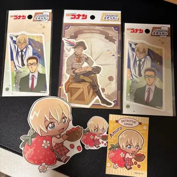명탐정 코난 아무로 토오루 스티커 세트 6점