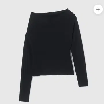 Silkytouch Asymmetry Knit 상의 블랙