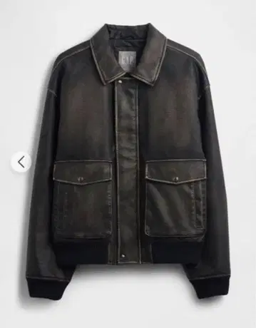 GAP 리사이클 비건 가죽 봄버 자켓