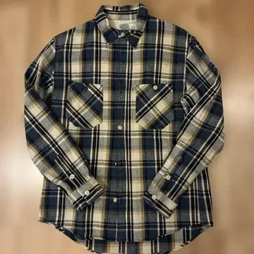 02DERIV. 체크 무늬 플란넬 셔츠 M