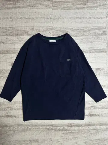 Lacoste 라코스테 원 포인트 네이비 7부 소매 티셔츠 롱 T 34