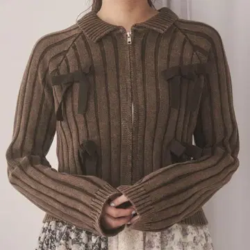 merry jenny ribbon washed zip kinit