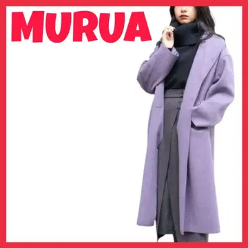 레어 MURUA 무루아 WEB 한정판 라벤더 컬러 맥시 체스터 코트
