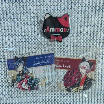 악마 고양이 난자타운 아크릴 코스터 네임 배지 보스키 아몬