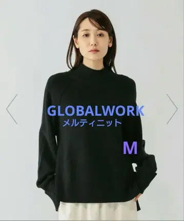 GLOBALWORK 멜티 하이넥 아제 풀오버 BLACK