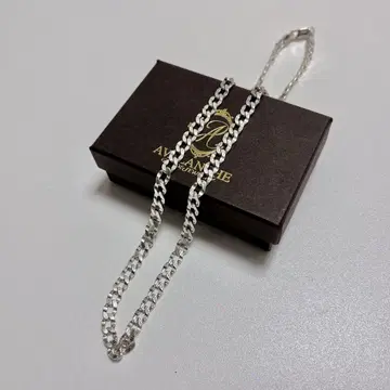 AVALANCHE 아발란치 큐반 목걸이 46cm 실버 925