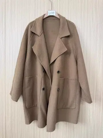 베이지 체스터 코트 울 느낌