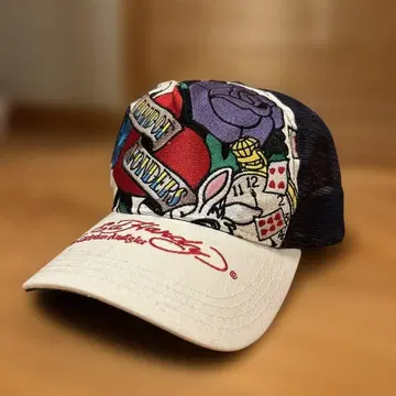 레어 Ed Hardy 트래커 햇 LAND OF WONDERS