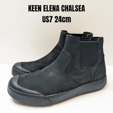 KEEN 킨 엘레나 첼시 24cm 사이드 고어 블랙