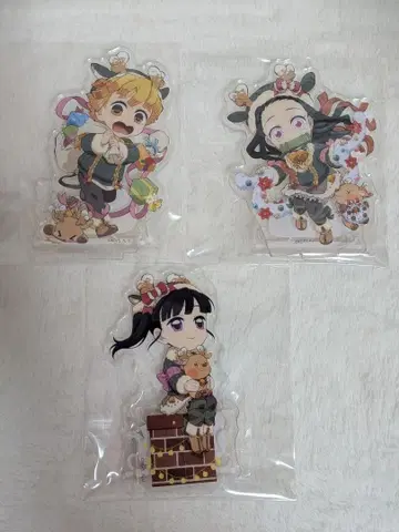 귀멸의 칼날 크리스마스 젠이츠 카나오 네즈코 아크릴 스탠드