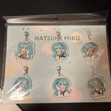 하츠네 미쿠 미니 아크릴 참 세트 6개입