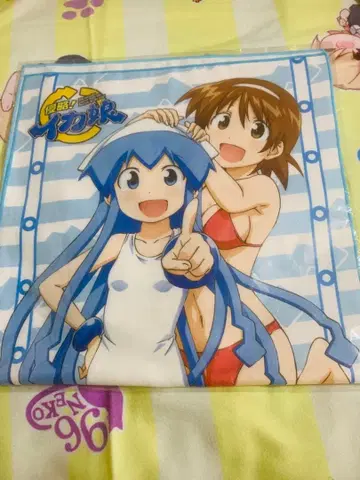 오징어 소녀 & 아이자와 치즈루 극세사 타월