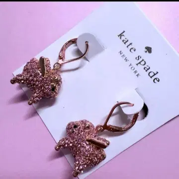 케이트 스페이드 플라잉 핑크 돼지 귀걸이