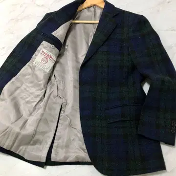 [컨디션 최상] Le chic 테일러드 자켓 해리스 트위드 그린