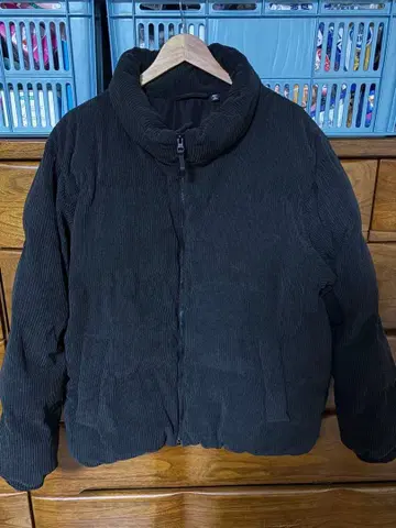 [ GU ] 히트 패디드 코듀로이 블루종