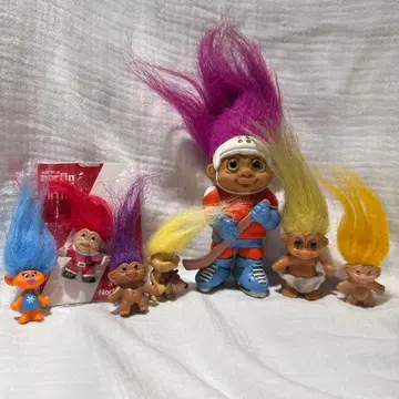 컬러풀 트롤 인형 세트 7개