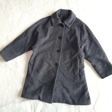 [라피스루체 빔즈] 울 100% 스텐카라 코트 그레이 36