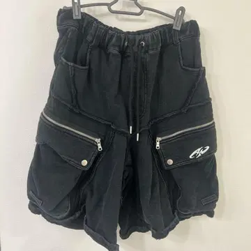 AW UNDERGROUND 블랙 숏팬츠 46