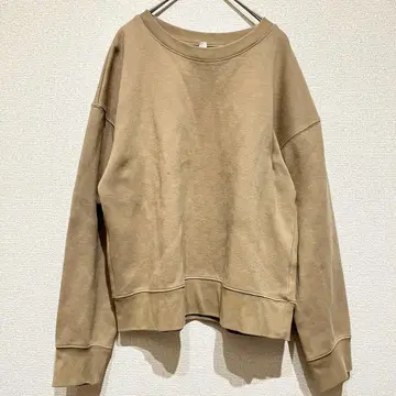 M328 [유니클로] 맨투맨 트레이닝복 라운드넥 드롭 숄더