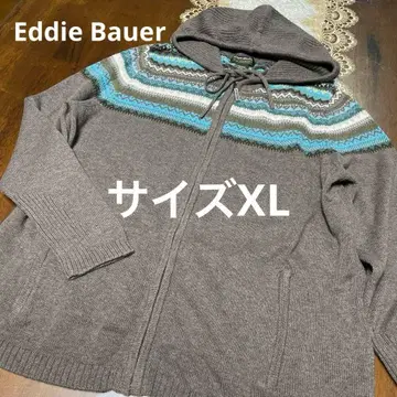 새상품급 빅 사이즈 XL 니트 후드티 에디 바우어 Eddie Bauer