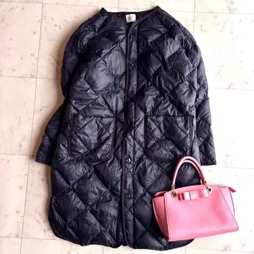 새상품급 어반 리서치 도어스 라이트 다운 퀼트 코트 프리 네이비