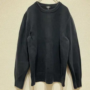 M329 [유니클로] 맨투맨 트레이닝복 리브 소매 롱 슬리브 편안함