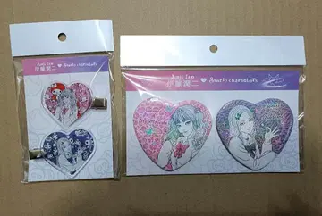 이토 준지 산리오 하트 캔뱃지 헤어 클립