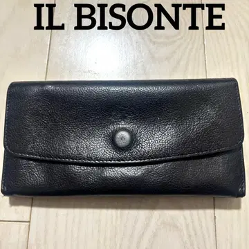 IL BISONTE 일비종떼 장지갑 블랙 천연 가죽 가죽