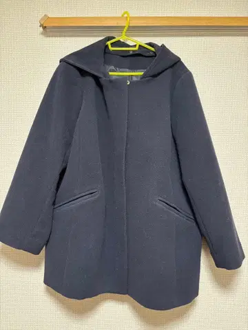 네이비 후드 부착 자켓