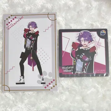 니지산지 마네키네코 VOLTACTION 와타라이 히바리 코스터 엽서