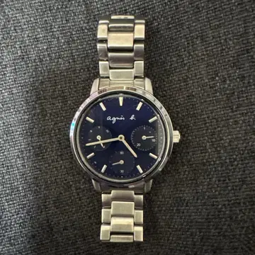 agnis b. 네이비 손목시계