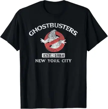 인기 GHOSTBUSTERS 블랙 T셔츠 [XL] 고스트버스터