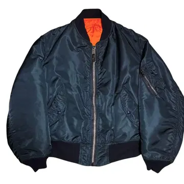 ALPHA 90s USA제 빈티지 MA-1 네이비 블랙택 L 사이즈