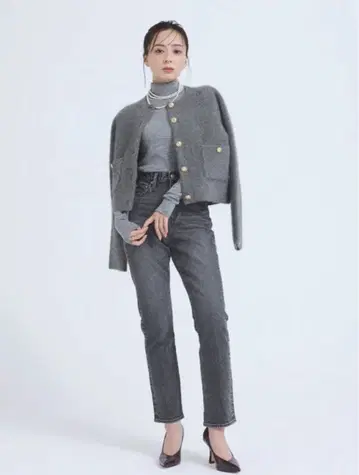 anuans 슬림 스트레이트 데님 0 사이즈