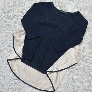 [ c7022 ] minc chair 티셔츠 긴팔 네이비 베이지