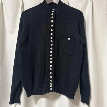 빈티지 가디건 블랙 검정