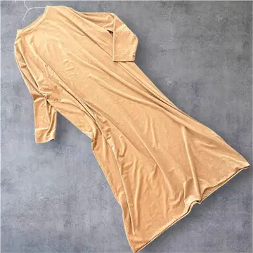 nitca 트리아세테이트 벨로아 롱 원피스