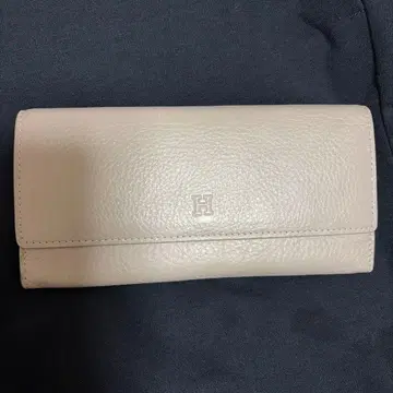 히로후 장지갑 라이트 베이지 가죽